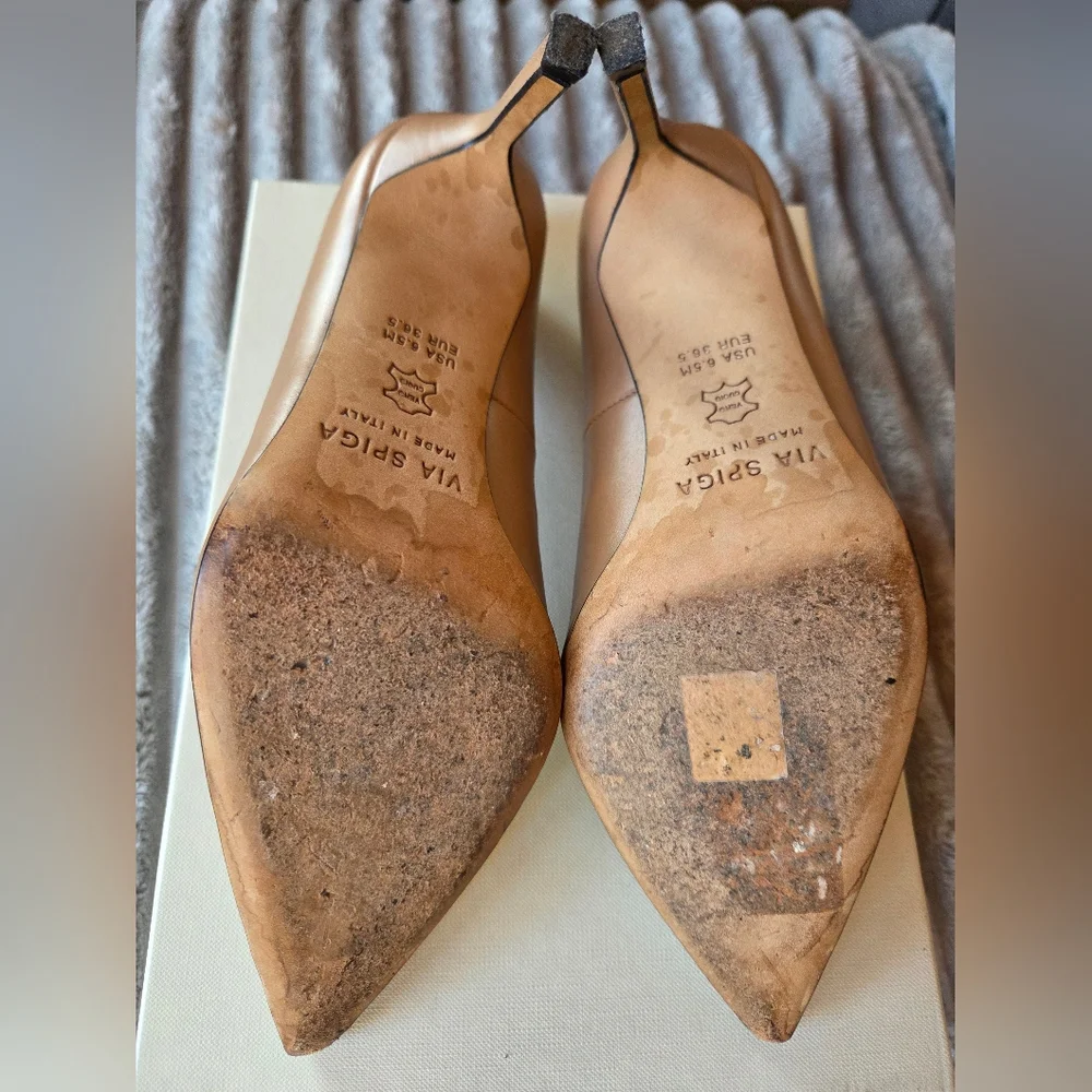 Via Spiga Women's Nude Pumps Size 6.5 - Picture 6 of 10